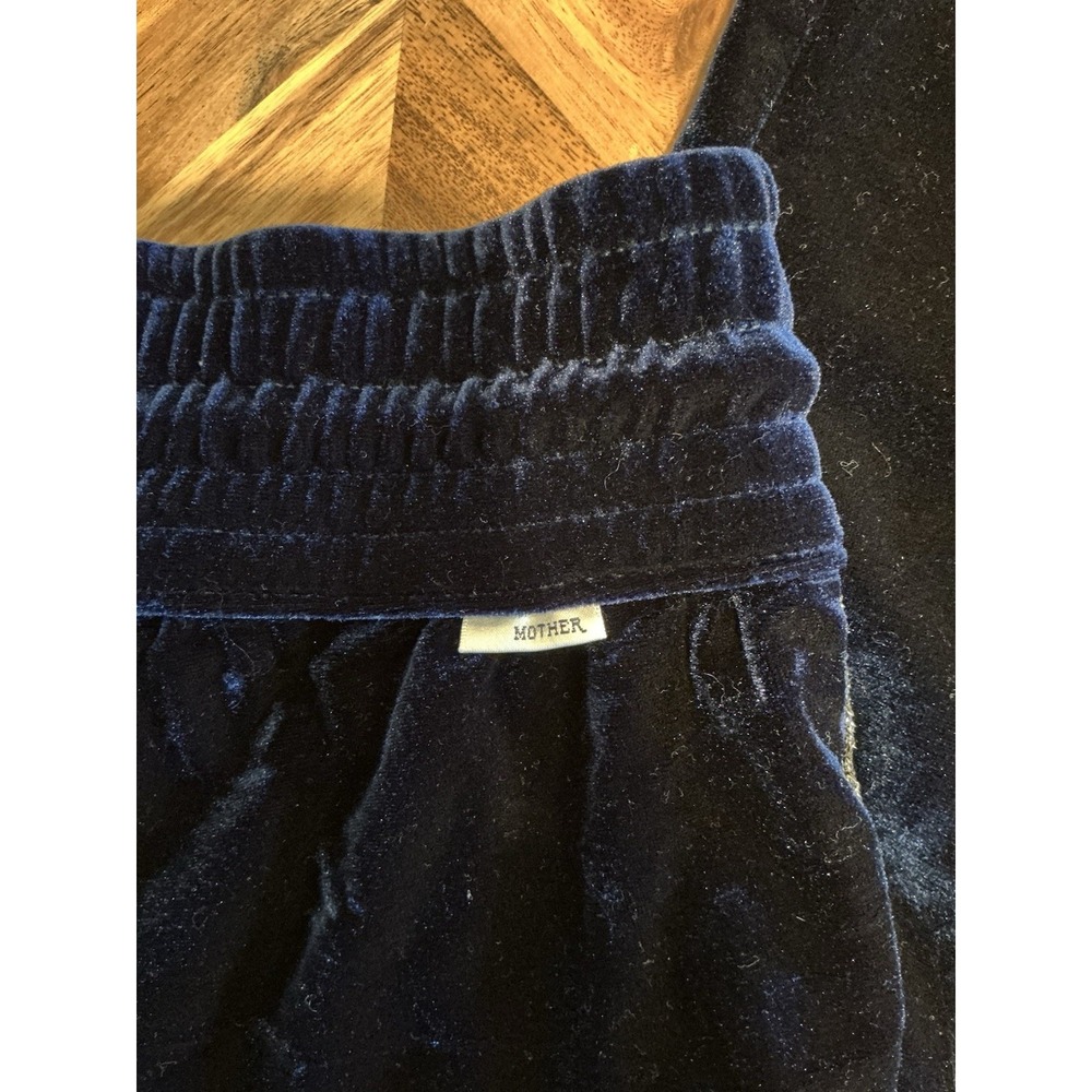 MOTHER The Velvet Lounger Ankle Pants Navy With Stripes Size XS - Picture 5 of 6